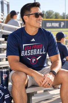 USA Prime adidas 'Home Plate' T-Shirt - Navy
