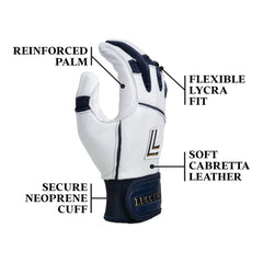 Luccini Navy Blue Glove with descriptors image
