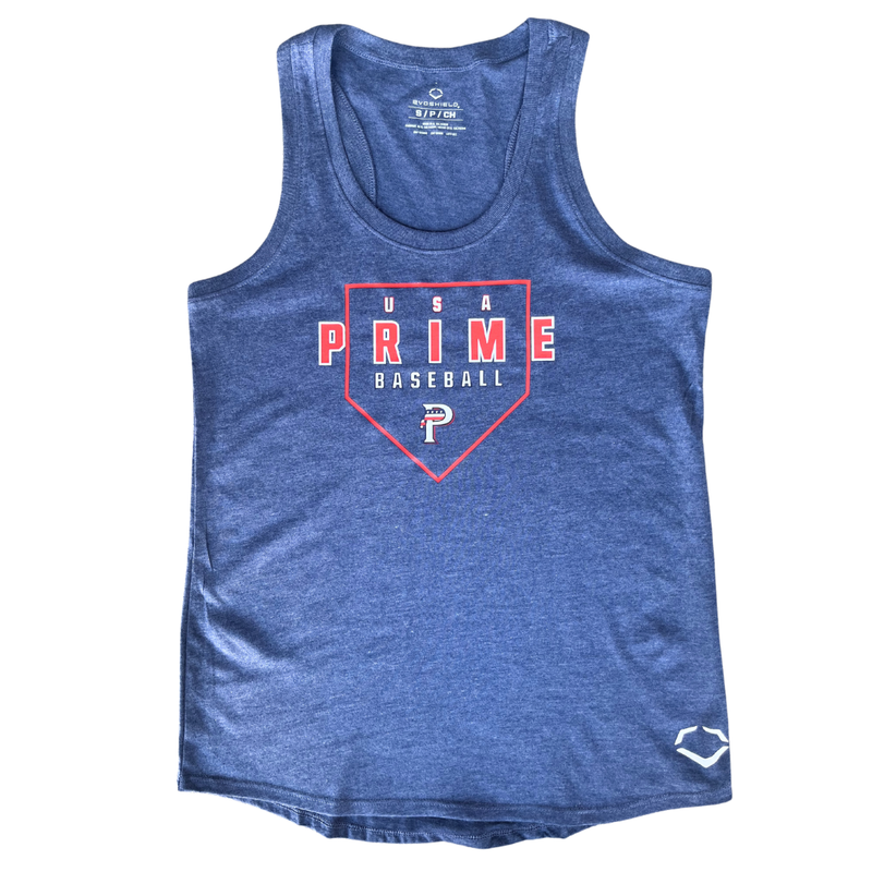 Women's Home Plate Racerback Tank - Navy