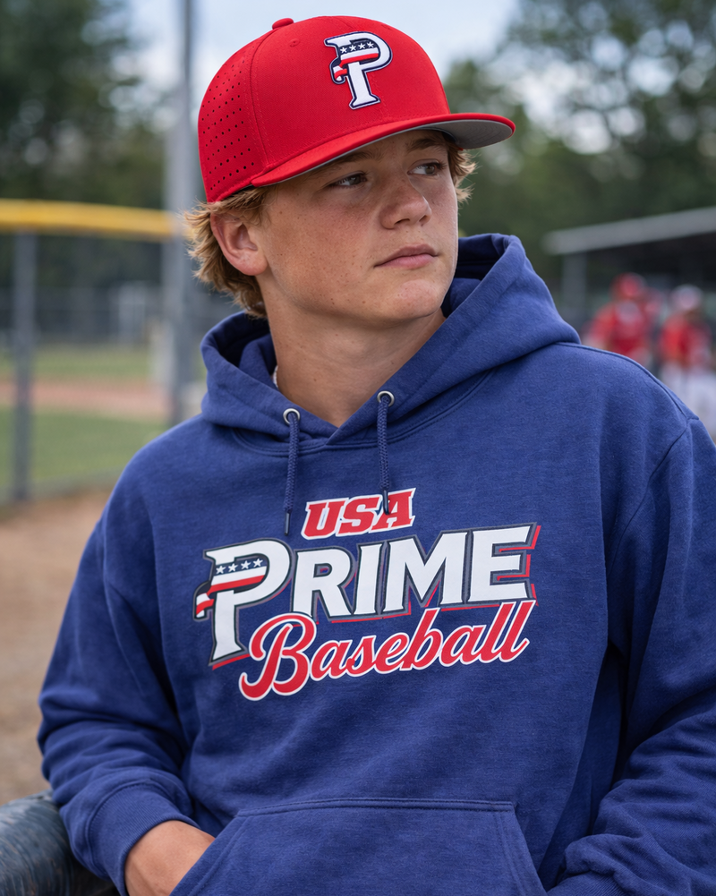Premier Script Hoodie - Navy